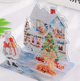 Diamond Painting Weihnachtsbaum-Schneemann-Weihnachtsdekoration